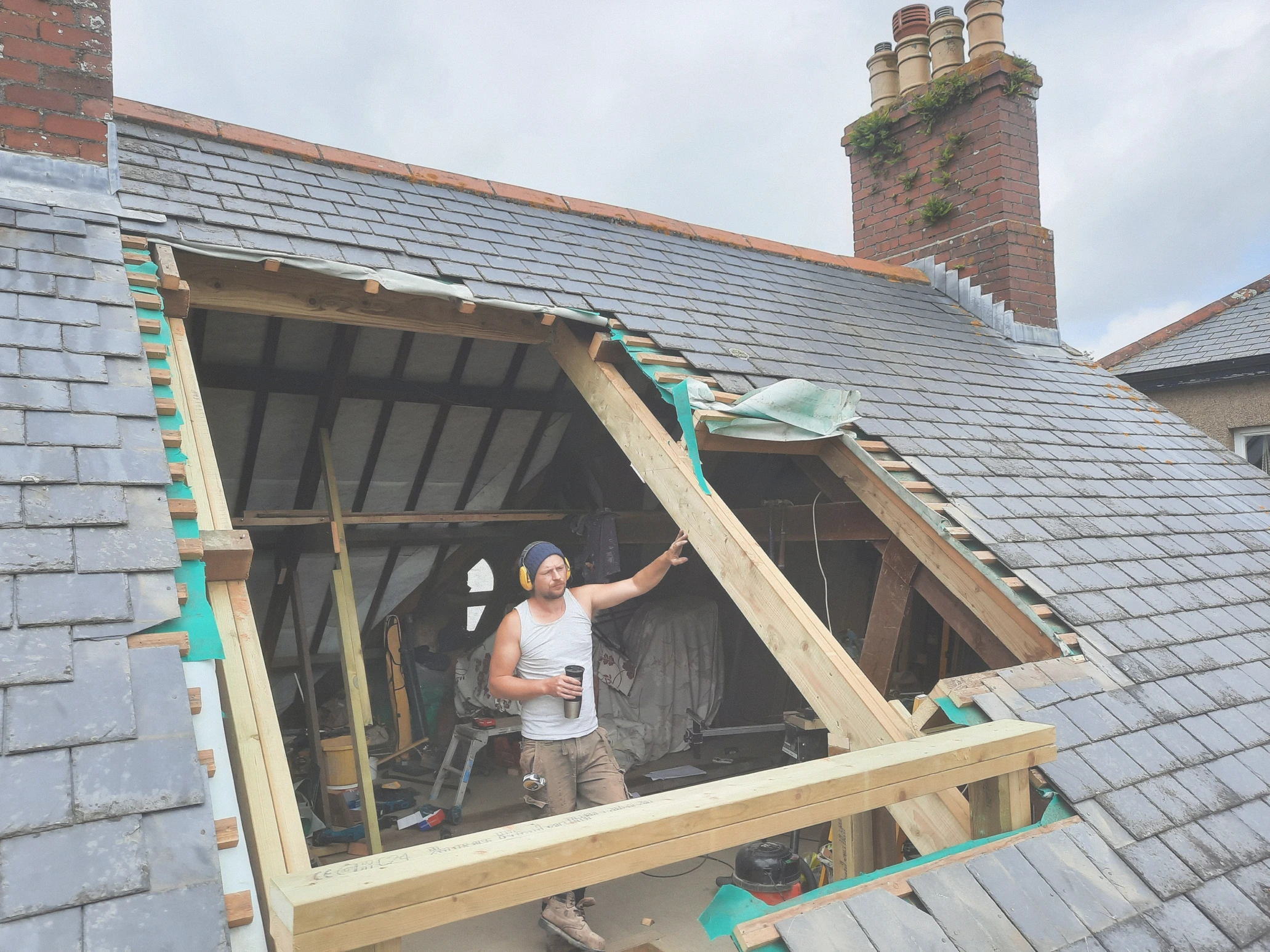 Loft conversion in Helston, step 1